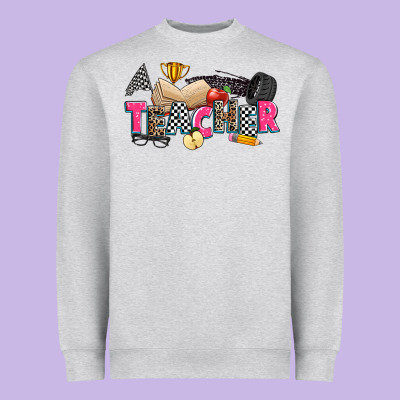Race Teacher Heavyweight Sweatshirt Designed By Zillion Design Studio