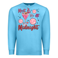 Ocean Blue meet me at midnight Premium Sweatshirt - MaliasSmallBusiness