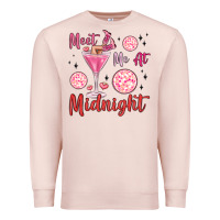 Pale Pink meet me at midnight Premium Sweatshirt - MaliasSmallBusiness