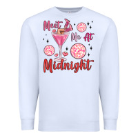 White meet me at midnight Premium Sweatshirt - MaliasSmallBusiness