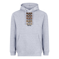 Heather Grey black history melanin malia Heavyweight Hoodie - MaliasSmallBusiness