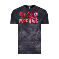 Cloud Black kiss machine Vintage Tee - FaDigitalArtStudio