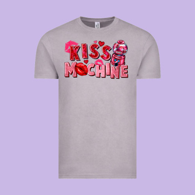 Kiss Machine Vintage Tee Designed By Fadigitalartstudio
