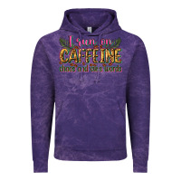 Cloud Purple i run on caffeine chaos and cuss words Vintage Hoodie - Zillion Design Studio