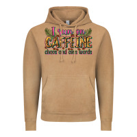 Vintage Camel i run on caffeine chaos and cuss words Vintage Hoodie - Zillion Design Studio