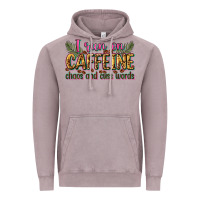 Vintage Zinc i run on caffeine chaos and cuss words Vintage Hoodie - Zillion Design Studio