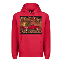 Cardinal Christmas truck Premium Hoodie - AdoDesignShop