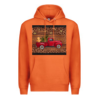 Carrot Christmas truck Premium Hoodie - AdoDesignShop