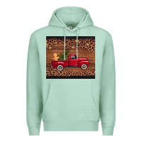 Seafoam Christmas truck Premium Hoodie - AdoDesignShop