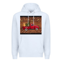 White Christmas truck Premium Hoodie - AdoDesignShop