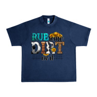 Navy rub some dirt on it soccer Urban Heavy Tee - HRA Design Shop