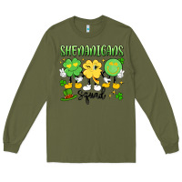 Army Green shenanigans squad Long Sleeve Tee - Artiststas
