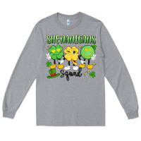 Heather Grey shenanigans squad Long Sleeve Tee - Artiststas