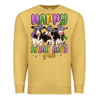 Antique Gold happy mardi gras y'all Premium Sweatshirt - MaliasSmallBusiness