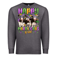 Charcoal Heather happy mardi gras y'all Premium Sweatshirt - MaliasSmallBusiness
