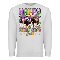 Dove Grey happy mardi gras y'all Premium Sweatshirt - MaliasSmallBusiness
