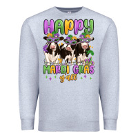 Heather Grey happy mardi gras y'all Premium Sweatshirt - MaliasSmallBusiness