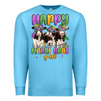 Ocean Blue happy mardi gras y'all Premium Sweatshirt - MaliasSmallBusiness