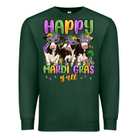 Sports Green happy mardi gras y'all Premium Sweatshirt - MaliasSmallBusiness
