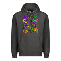 Charcoal Heather new orleans mardi gras Premium Hoodie - LillyAllenDesigns