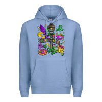 Colony Blue new orleans mardi gras Premium Hoodie - LillyAllenDesigns