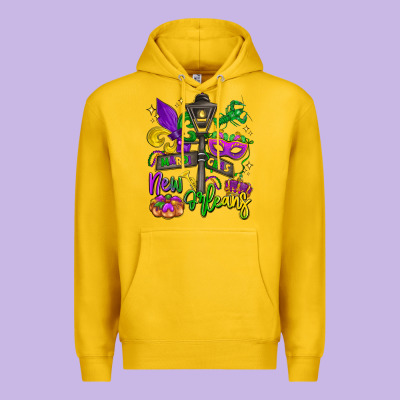 New Orleans Mardi Gras Premium Hoodie Designed By Lillyallendesigns