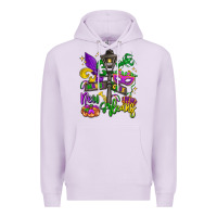 Lilac new orleans mardi gras Premium Hoodie - LillyAllenDesigns