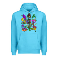 Ocean Blue new orleans mardi gras Premium Hoodie - LillyAllenDesigns