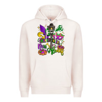 Pale Pink new orleans mardi gras Premium Hoodie - LillyAllenDesigns