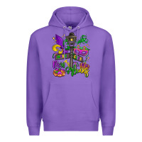 Purple new orleans mardi gras Premium Hoodie - LillyAllenDesigns