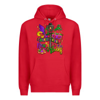 Red new orleans mardi gras Premium Hoodie - LillyAllenDesigns