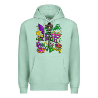 Seafoam new orleans mardi gras Premium Hoodie - LillyAllenDesigns