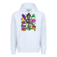 White new orleans mardi gras Premium Hoodie - LillyAllenDesigns