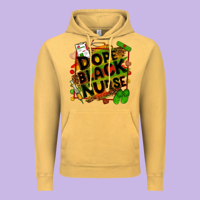 Dope Black Nurse Vintage Hoodie Designed By Zillion Design Studio