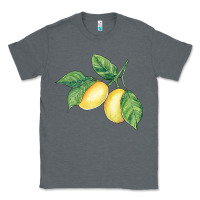 Charcoal Heather lemons Classic Tee - BundleAndBundleShop