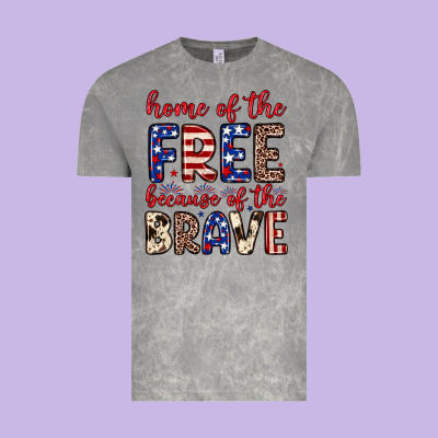 Home Of The Free Because Of The Brave Vintage Tee Designed By Neo Western