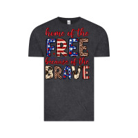 Vintage Black Home of the free because of the brave Vintage Tee - Neo Western