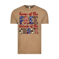 Vintage Coffee Home of the free because of the brave Vintage Tee - Neo Western