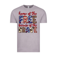 Vintage Zinc Home of the free because of the brave Vintage Tee - Neo Western