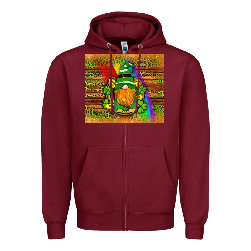 St Patricks Gnomes Rainbow Zipper Hoodie by Artiststas | Teevron
