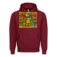 Burgundy st patricks gnomes rainbow Zipper Hoodie - Artiststas