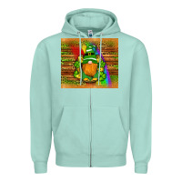 Seafoam st patricks gnomes rainbow Zipper Hoodie - Artiststas