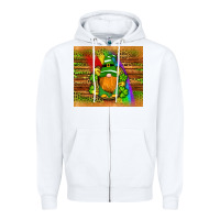 White st patricks gnomes rainbow Zipper Hoodie - Artiststas
