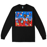 Black american popsicle and stars Long Sleeve Tee - AdoDesignShop