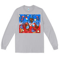 Moon Dust american popsicle and stars Long Sleeve Tee - AdoDesignShop