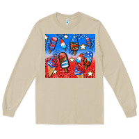 Mushroom american popsicle and stars Long Sleeve Tee - AdoDesignShop