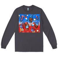 Smoke american popsicle and stars Long Sleeve Tee - AdoDesignShop