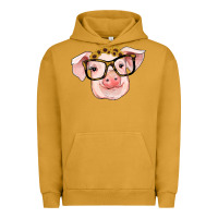 Pigment Peanut Butter sunflowers with pig Urban Hoodie - RanaPortraitStore