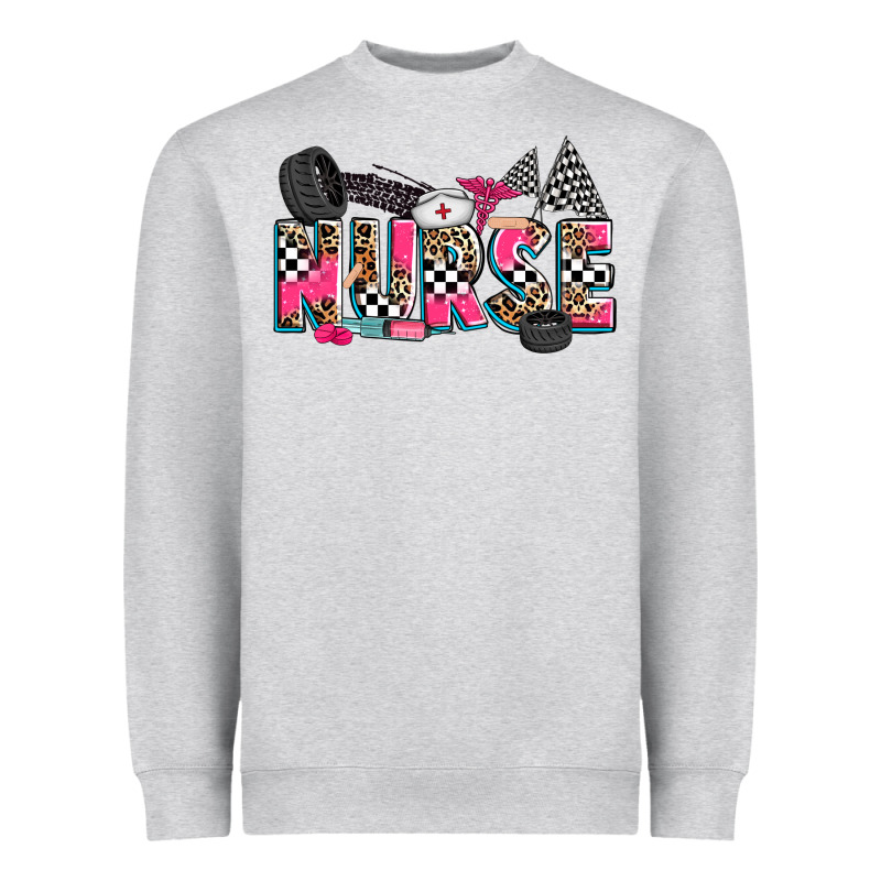 Race Nurse Heavyweight Sweatshirt by Zillion Design Studio | Teevron