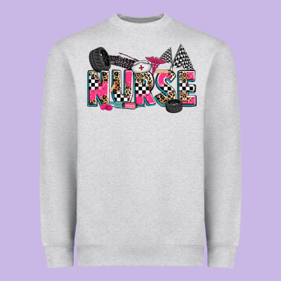 Race Nurse Heavyweight Sweatshirt Designed By Zillion Design Studio